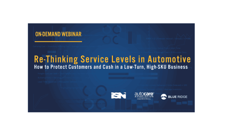 Webinar: Re-Thinking Service Levels in Automotive